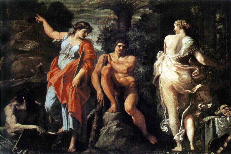 Annibale Carracci Choice of Hercules Norge oil painting art